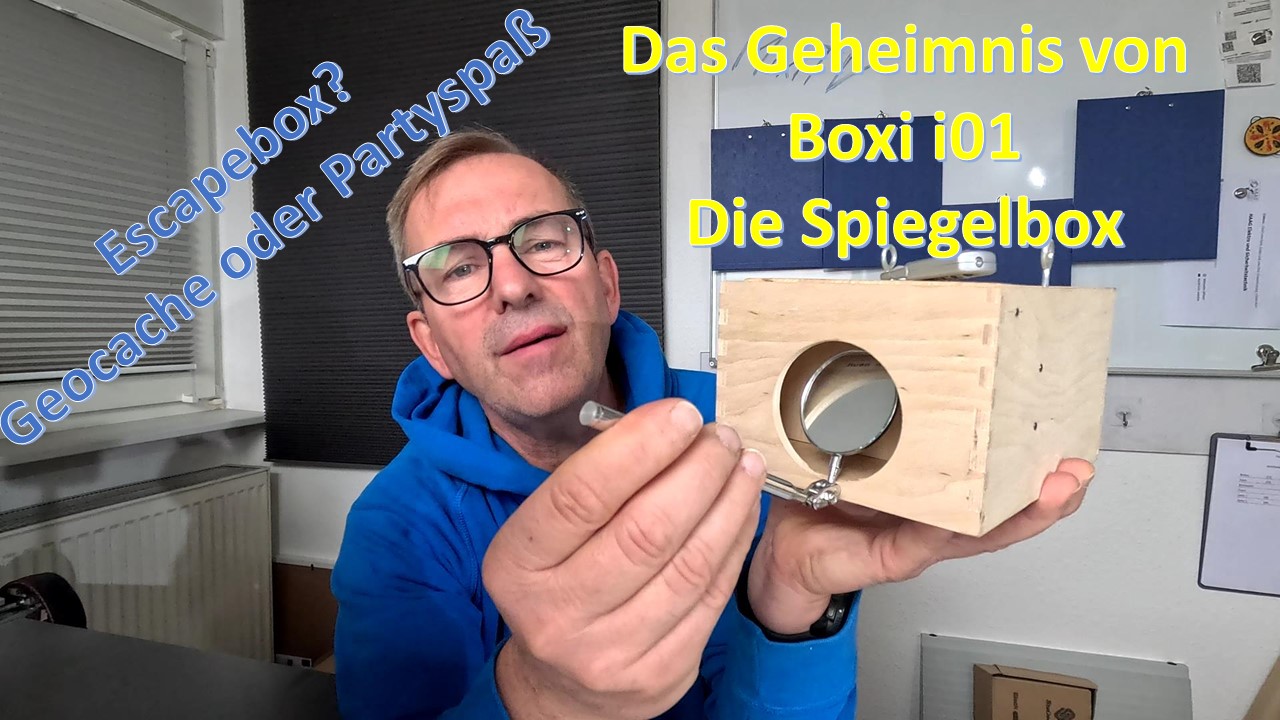 Das Geheimis der Boxi Spiegelbox Escapebox geocache DIY