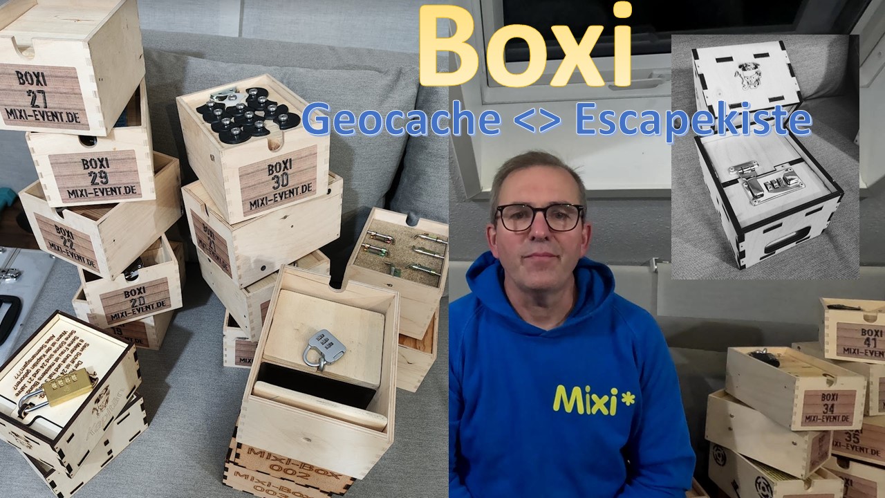 Boxi der Partyspaß Geocache und Escaperoom DIY