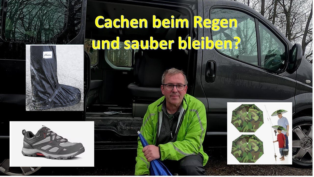 Geocaching Tipp Cachen beim Regen immer sauber bleiben