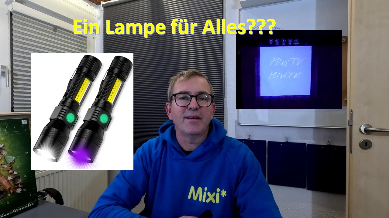 Eine Outdoor und Geocaching Taschenlampe für Alles, sogar mit UV